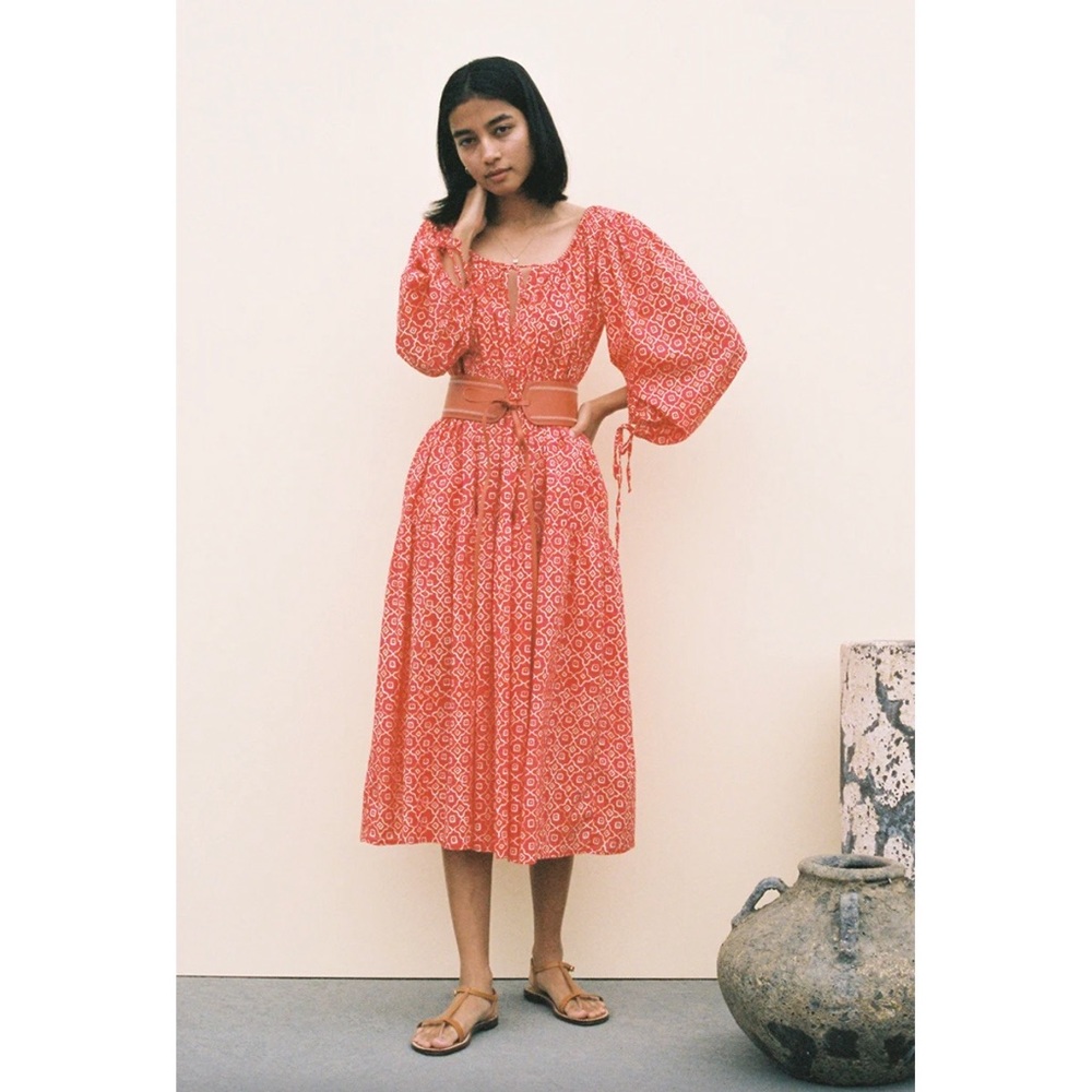 Ciao Lucia Torre Midi Dress Poppy